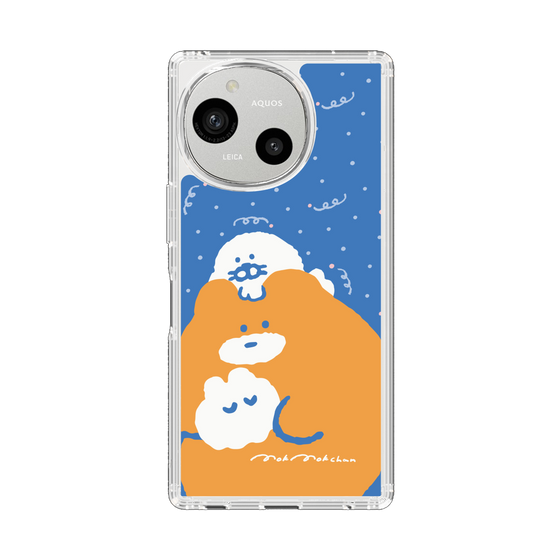 スリムプロテクションケース［ もくもくちゃん - むぎゅむぎゅ ］