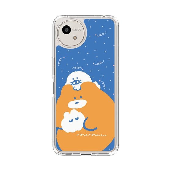 スリムプロテクションケース［ もくもくちゃん - むぎゅむぎゅ ］