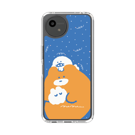 スリムプロテクションケース［ もくもくちゃん - むぎゅむぎゅ ］