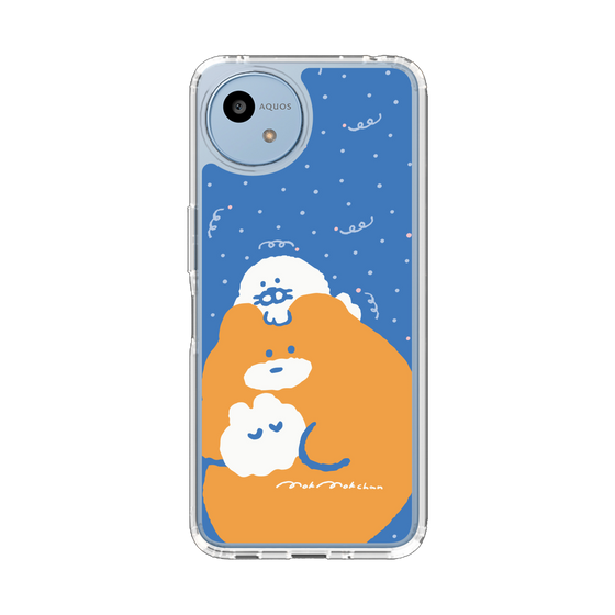 スリムプロテクションケース［ もくもくちゃん - むぎゅむぎゅ ］