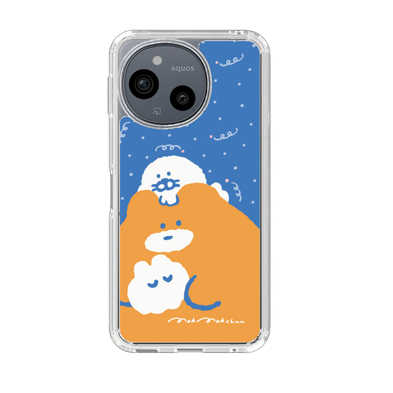 スリムプロテクションケース［ もくもくちゃん - むぎゅむぎゅ ］