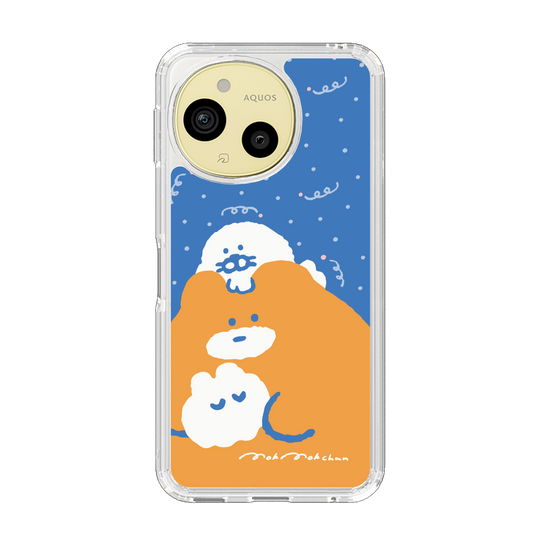 スリムプロテクションケース［ もくもくちゃん - むぎゅむぎゅ ］