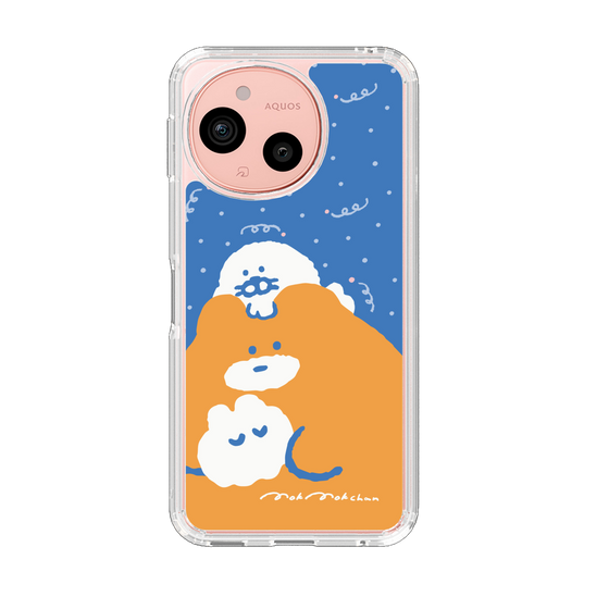 スリムプロテクションケース［ もくもくちゃん - むぎゅむぎゅ ］