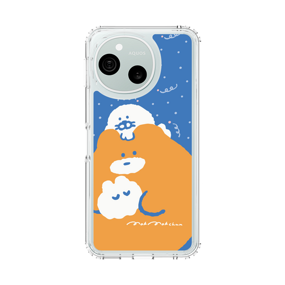 スリムプロテクションケース［ もくもくちゃん - むぎゅむぎゅ ］