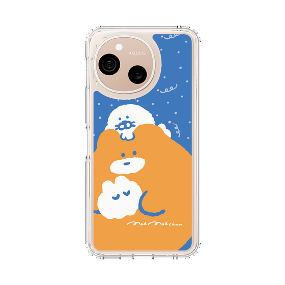 スリムプロテクションケース［ もくもくちゃん - むぎゅむぎゅ ］