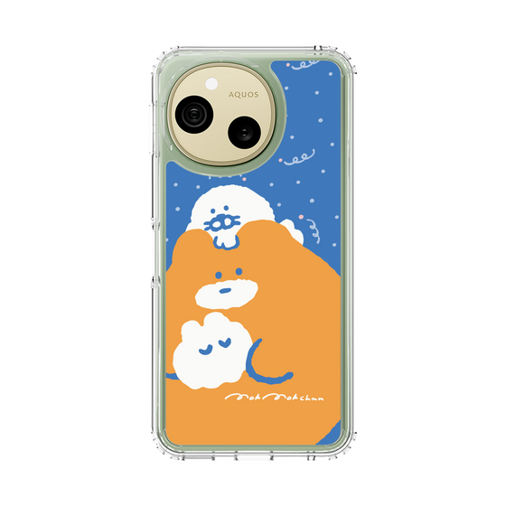 スリムプロテクションケース［ もくもくちゃん - むぎゅむぎゅ ］