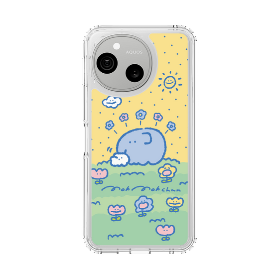 スリムプロテクションケース［ もくもくちゃん - ピクニック日和 ］