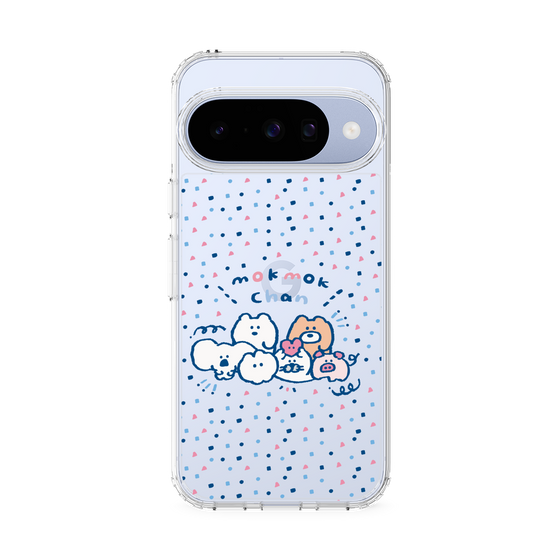 スリムプロテクションケース［ もくもくちゃん - みんなでハッピー ］