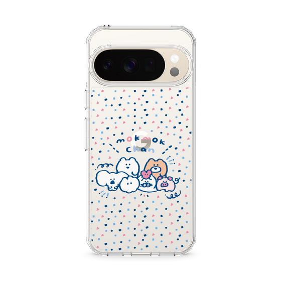 スリムプロテクションケース［ もくもくちゃん - みんなでハッピー ］
