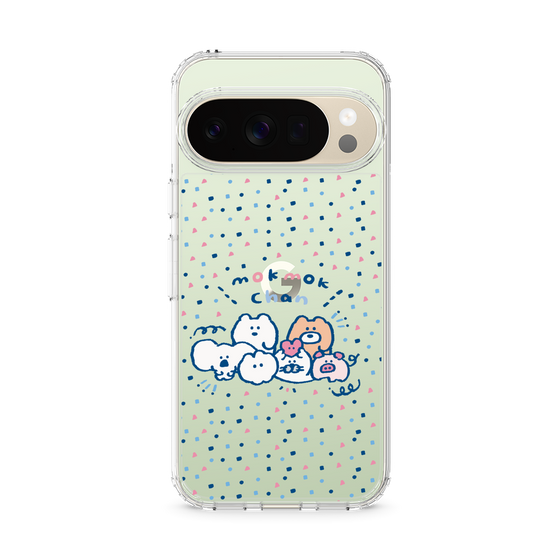 スリムプロテクションケース［ もくもくちゃん - みんなでハッピー ］