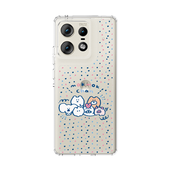 スリムプロテクションケース［ もくもくちゃん - みんなでハッピー ］