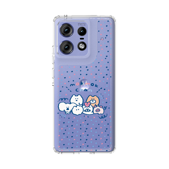 スリムプロテクションケース［ もくもくちゃん - みんなでハッピー ］