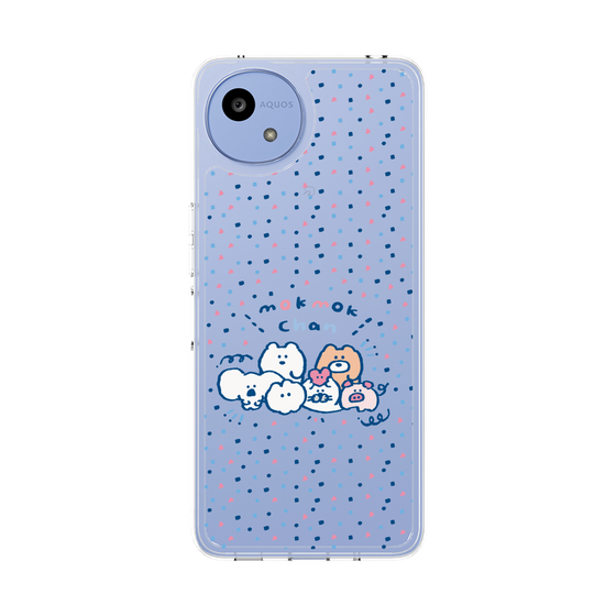 スリムプロテクションケース［ もくもくちゃん - みんなでハッピー ］