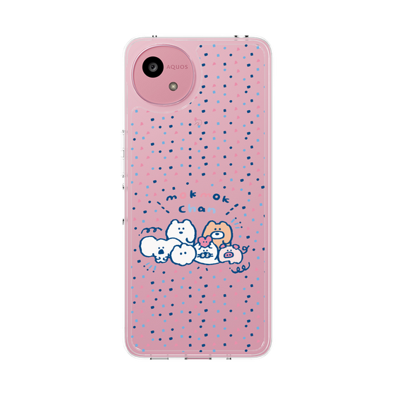スリムプロテクションケース［ もくもくちゃん - みんなでハッピー ］