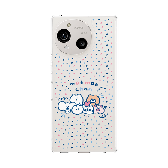 スリムプロテクションケース［ もくもくちゃん - みんなでハッピー ］