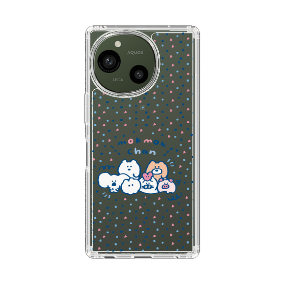 スリムプロテクションケース［ もくもくちゃん - みんなでハッピー ］