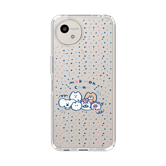 スリムプロテクションケース［ もくもくちゃん - みんなでハッピー ］