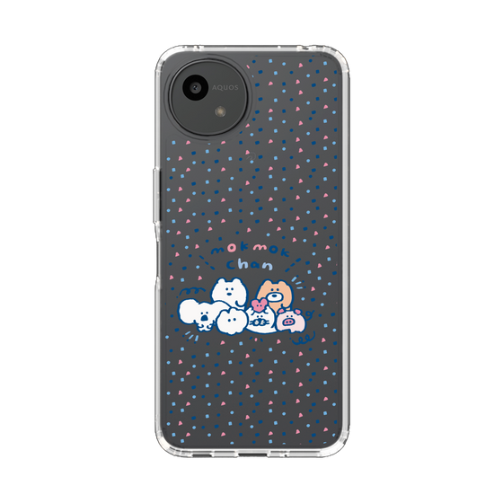 スリムプロテクションケース［ もくもくちゃん - みんなでハッピー ］