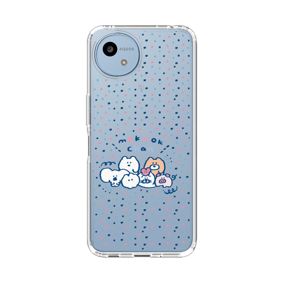 スリムプロテクションケース［ もくもくちゃん - みんなでハッピー ］