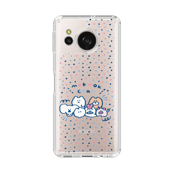 スリムプロテクションケース［ もくもくちゃん - みんなでハッピー ］