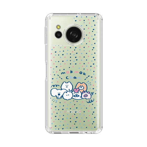 スリムプロテクションケース［ もくもくちゃん - みんなでハッピー ］