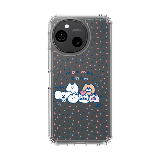 スリムプロテクションケース［ もくもくちゃん - みんなでハッピー ］