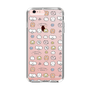 スリムプロテクションケース［ もくもくちゃん - 可愛いスタンプ ］
