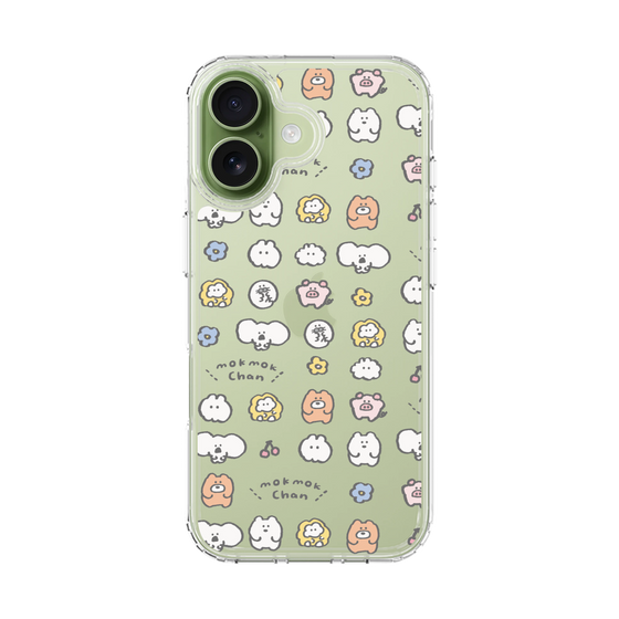 スリムプロテクションケース［ もくもくちゃん - 可愛いスタンプ ］