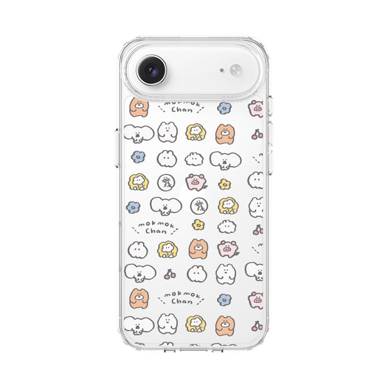 スリムプロテクションケース［ もくもくちゃん - 可愛いスタンプ ］