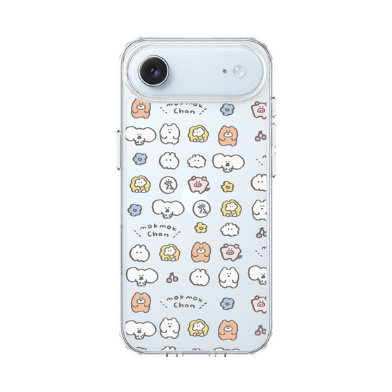 スリムプロテクションケース［ もくもくちゃん - 可愛いスタンプ ］