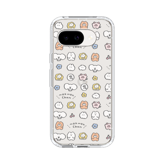 スリムプロテクションケース［ もくもくちゃん - 可愛いスタンプ ］