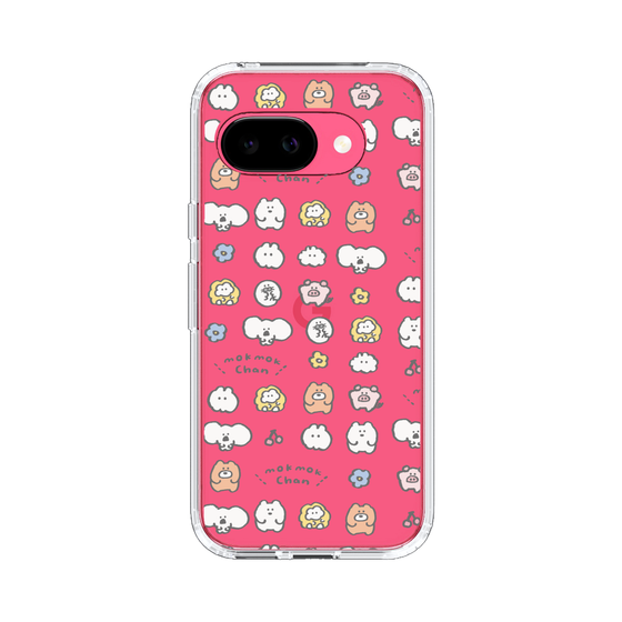 スリムプロテクションケース［ もくもくちゃん - 可愛いスタンプ ］