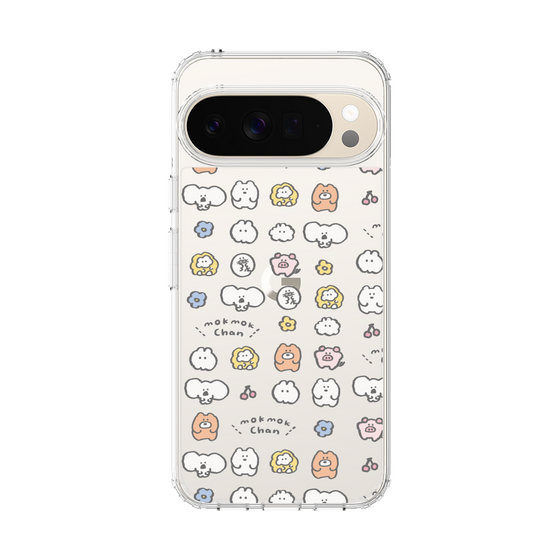 スリムプロテクションケース［ もくもくちゃん - 可愛いスタンプ ］