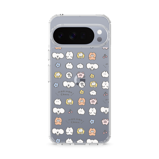スリムプロテクションケース［ もくもくちゃん - 可愛いスタンプ ］