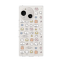 スリムプロテクションケース［ もくもくちゃん - 可愛いスタンプ ］