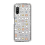 スリムプロテクションケース［ もくもくちゃん - 可愛いスタンプ ］