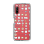 スリムプロテクションケース［ もくもくちゃん - 可愛いスタンプ ］
