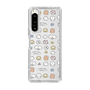 スリムプロテクションケース［ もくもくちゃん - 可愛いスタンプ ］