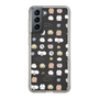 スリムプロテクションケース［ もくもくちゃん - 可愛いスタンプ ］