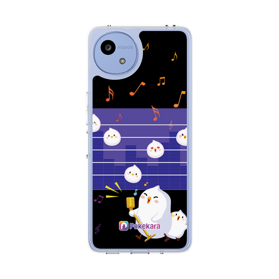 スリムプロテクションケース［ ポケカラ-歌が大好きなポケ子 ］