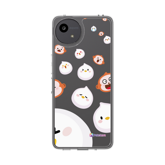 スリムプロテクションケース［ ポケカラ-ポケ子とさるちゃん ］