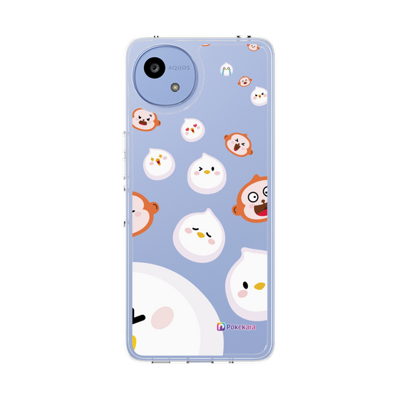 スリムプロテクションケース［ ポケカラ-ポケ子とさるちゃん ］