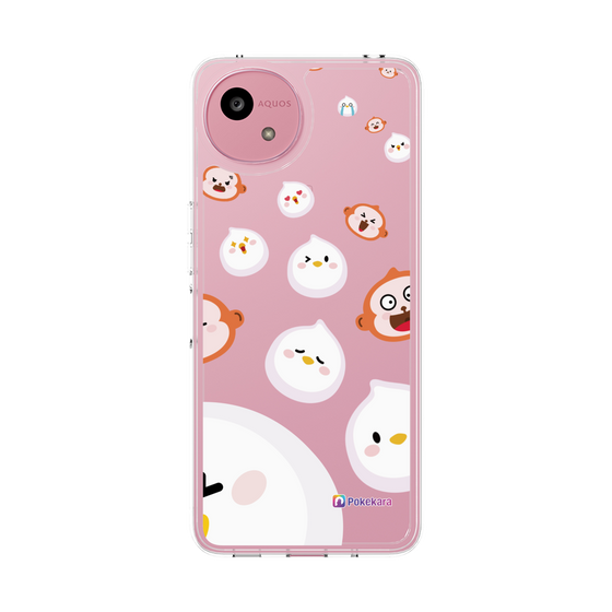 スリムプロテクションケース［ ポケカラ-ポケ子とさるちゃん ］