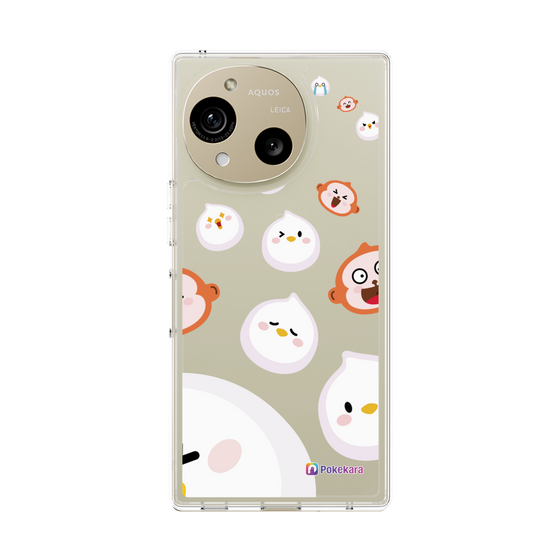 スリムプロテクションケース［ ポケカラ-ポケ子とさるちゃん ］