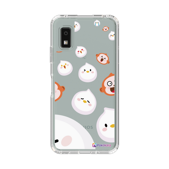 スリムプロテクションケース［ ポケカラ-ポケ子とさるちゃん ］