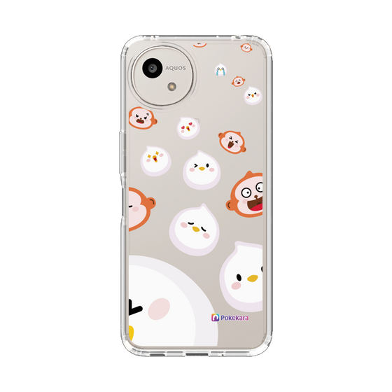 スリムプロテクションケース［ ポケカラ-ポケ子とさるちゃん ］