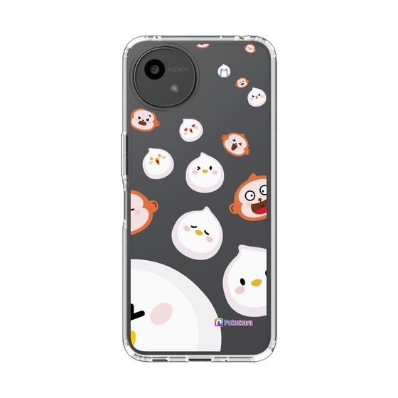 スリムプロテクションケース［ ポケカラ-ポケ子とさるちゃん ］