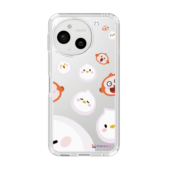 スリムプロテクションケース［ ポケカラ-ポケ子とさるちゃん ］