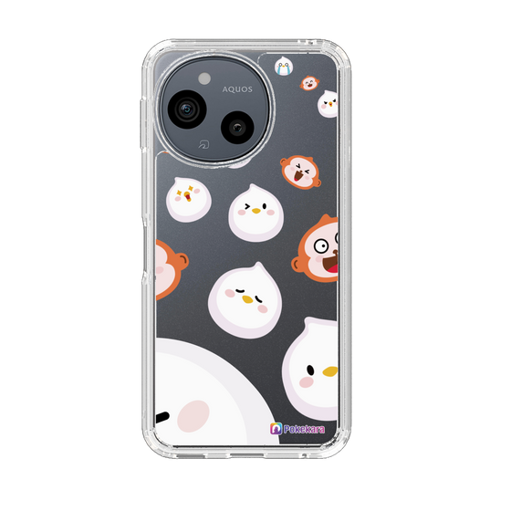 スリムプロテクションケース［ ポケカラ-ポケ子とさるちゃん ］