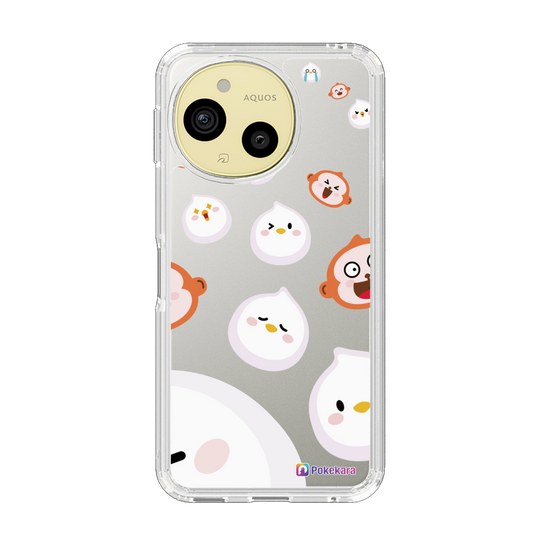 スリムプロテクションケース［ ポケカラ-ポケ子とさるちゃん ］